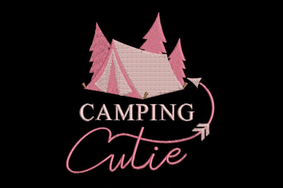 Camping Cutie Embroidery Design