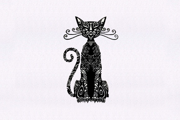Egyptian Cat Embroidery Design Review for Boutique Apparel