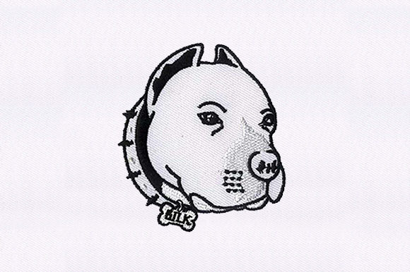 Pit Bull Face Embroidery Design