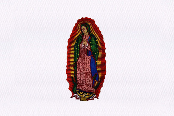 Praying Madonna Embroidery Design