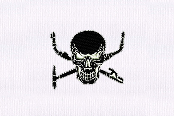 Skull and Crossbones Embroidery Design